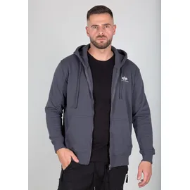 Alpha Industries Basic Zip Hoodie Herren grau XL