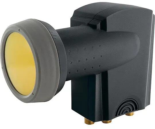 Digitales Quattro-LNB rauscharmer Signalumsetzer Anthrazit 40 mm/ Sun Protect