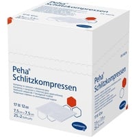 Hartmann PEHA Schlitzkompressen 7,5x7,5 cm steril