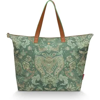 Pip Studio Tote Bag Kyoto Festival Green 66x20x44cm | Grün