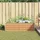 vidaXL Garten-Hochbeet verzinkter Stahl rechteckig 160 x 80 x 45 cm Hellbraun