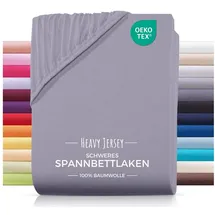 Carpe Sonno Spannbettlaken Jersey 140 x 200 cm grau