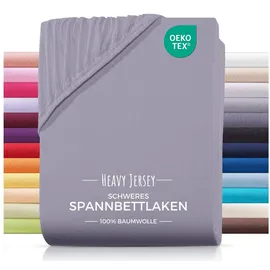 Carpe Sonno Spannbettlaken Jersey 140 x 200 cm grau