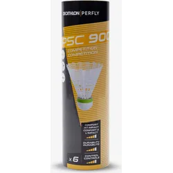 Federbälle PSC 900 Badmintonbälle Medium 6er Dose weiß weiß No Size
