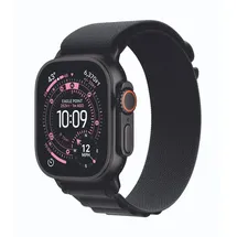 Apple Watch Ultra 3 GPS + Cellular 49 mm Titangehäuse Schwarz Alpine Loop Schwarz L