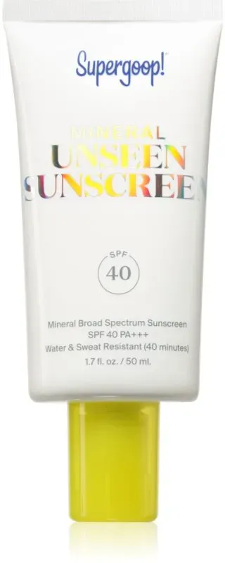 Supergoop! Mineral Unseen Sunscreen mineralische Sonnencreme SPF 40 50 ml