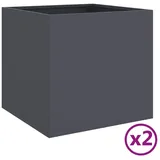 vidaXL Pflanzkübel 49 x 47 x 46 cm Anthrazit