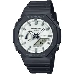 Chronograph CASIO G-SHOCK, schwarz, weiß, Armbanduhren, Herren, Quarzuhr, Armbanduhr, Herrenuhr, analog, digital