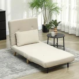 Homcom Schlafsessel, (Breite 72 cm, Beige