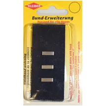 Kleiber 2,5-5 cm Bunderweiterung mit Haken und Ösen, schwarz