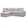 beautysofa Ecksofa Stoff 2-Sitzer Beige