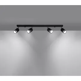 Sollux SL.1067 Deckenleuchte NERO 4 schwarz/chrom