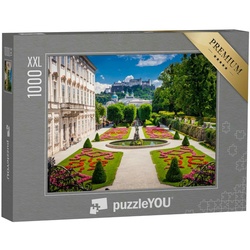 puzzleYOU Puzzle Puzzle 1000 Teile XXL „Schloss Mirabel, Österreich“, 1000 Puzzleteile, puzzleYOU-Kollektionen Parks, Österreich, Blumen & Pflanzen
