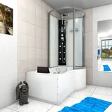 AcquaVapore Whirlpool Dusche K50-L01-WP-EC Duschkabine Wanne 170x100