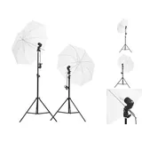 vidaXL Fotostudio-Beleuchtung Set mit Stativen & Schirmen