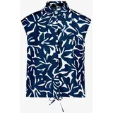 Zero Hemdbluse Tunnelzug Blau 40