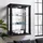 K-Möbel Wandvitrine C1013 80 x 60 x 25 cm Schwarz