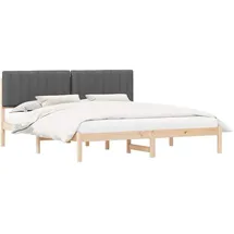 vidaXL Bettgestell 180 x 200 cm Dunkelgrau