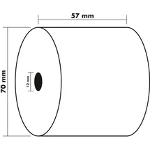 Exacompta Kassenrolle 5770120V 57mmx40m 10