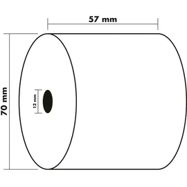 Exacompta Kassenrolle 5770120V 57mmx40m 10