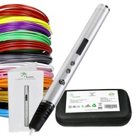 Kreativkids Premium 3D Stift mit OLED Display | für Kinder und Erwachsene. 3D Stifte + 10 Farben PLA Filament und Etui