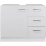 stabilo-sanitär Waschbeckenunterschrank "Knut" polarweiß matt mit 3 Schubladen, Waschtischunterschrank 63x30x54cm