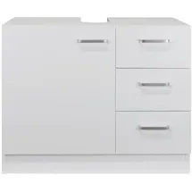 T-max Waschbeckenunterschrank "Knut" polarweiß matt 3 Schubladen, 63x30x54cm