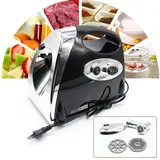 2800W Elektrischer Fleischwolf,Lightakai Multifunktion Elektrisch Edelstahl Fleischwolf Wurstmaschine ragbar Fleisch Zerkleinerer für Küchen,Metzgereien, Restaurants, Kantinen usw(Schwarz)
