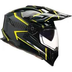 Z1R Range Voyager, Endurohelm - Schwarz/Grau/Neon-Gelb - XL
