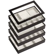 ADEL DREAM Stapelbares Schmucktablett Schmuckschatpfanne Aufbewahrung Schublade Lagerung-Schmuck Aufbewahrung Damen Schmuckschatpfe