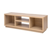 Iris Ohyama Iris Ohyama, TV-Möbel, TV-Schrank, TV-Bank, TV-Halterung für bis zu 55-Zoll-Bildschirme, 4 Regale, Kabelauslass, Verstellbare Füße, Schlafzimmer, Wohnzimmer - TV Cabinet Standard OTS-125S - Hellbraun
