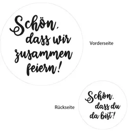 Sovie Horeca Bierdeckel Schön, das wir zusammen feiern/..dass du da bist, Ø 10,7 cm, 100 Stück
