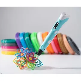 glato 3D Stift, 3D-Stift Kinder, 3D Stift, 3D Stift Set, Mit 15 Farben Kinder Set, Kindergeschenk, SCRIB3D - Blau