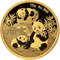 Gold-Panda-Jahressatz 2025 - Premium-Set mit einer Goldmünze gratis!