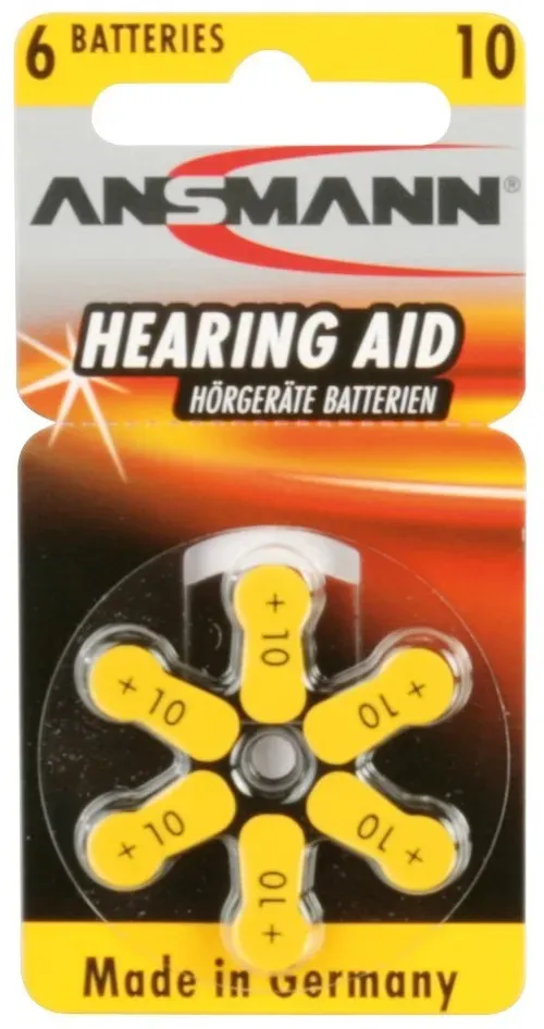 Hückmann Hörgerätebatterie 1,4V Hearing Aid 10(VE 6)