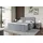 altdecor Boxspringbett mit Fußteil, H4 Matratze und Topper - 180x200 cm - EDITA-Z - Grau Samt - Polsterbett mit Bettkasten und Lattenrost, Bett mi... - Grau