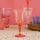 Rice Acryl Weinglas Bubble pfirsich