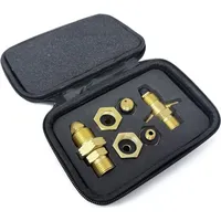 Drehmeister Gasflaschen Adapter Set EU inkl. Etui - Gas-Entnahme (6-teilig)
