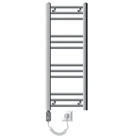 luxebath Badheizkörper Sahara 300 x 800 mm 600 W Chrom gerade Seitenanschluss