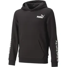 Puma Ess Tape Camo TR Jungen Kapuzensweater, schwarz | 140