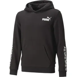 Puma Ess Tape Camo TR Jungen Kapuzensweater, schwarz | 140