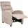 Beliani Fernsehsessel OTUS Stoff 67 x 75 x 89 cm Taupe mit verstellbarer Rückenlehne