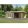 Karibu Gartenhaus Radeburg 3 3,69 x 3,69 m Terragrau