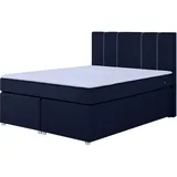 Roller Boxspringbett - cobalt - H3 - Bonell-Federkern - 140x200 cm