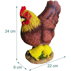 Relaxdays Gartenfigur Huhn