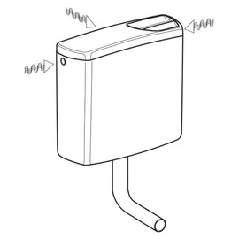 Geberit AP-Spülkasten AP140 2-Mengen-Spülung bahamabeige