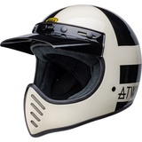 Bell Helme Bell Moto-3 Atwyld Orbit, Motocross Helm, schwarz-weiss-gold, Größe L