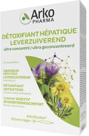 Arkopharma Arkofluide Hepatische Entgiftung Ampullen 20x10ml