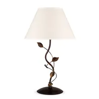 Helios Leuchten Tischlampe Florentiner, Hygge LED Tischleuchte antik-braun, florale