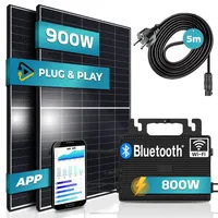 Sunniva Balkonkraftwerk Black Frame 900/800W Solaranlage mit 800W Ecoflow